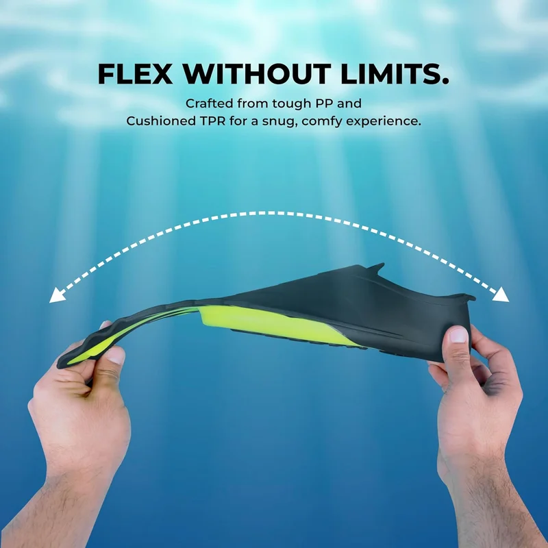 نيفيا Nivia Finz Trainer Adjustable Swimming Fins for Kids - Yellow