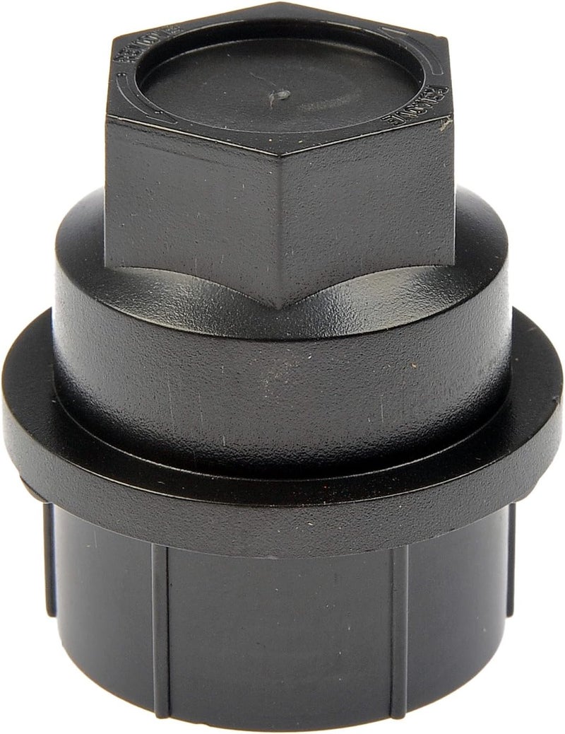 Dorman Wheel Nut Cover M27-2.0 - Black, 4 Pack - Image 1