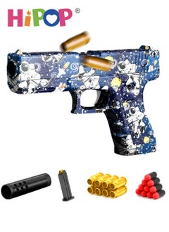 HIPOP Toy Gun Soft Bullet Gun Toy for kids,With Shell Ejection,EVA Safety Bullet Core,Pull Back Action,Pistol Toys For Kids  - Image 1