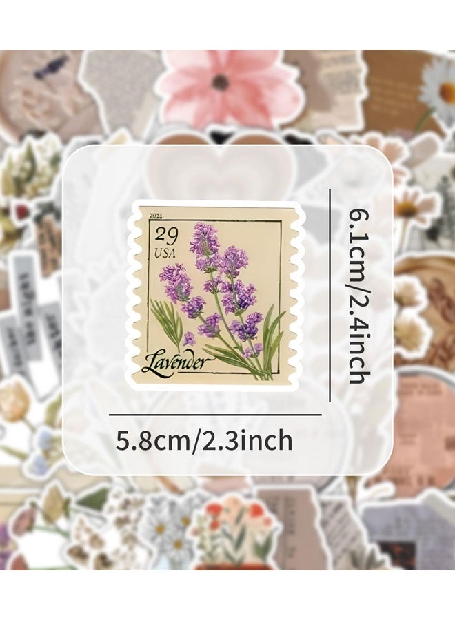 ١٢٠ قطعة من الملصقات العتيقة المتنوعة، ملصقات جمالية مقاومة للماء لسجل القصاصات، مناسبة للمخطط اليومي، ومستلزمات تدوين الملاحظات لأعمال الورق اليدوية - Image 2