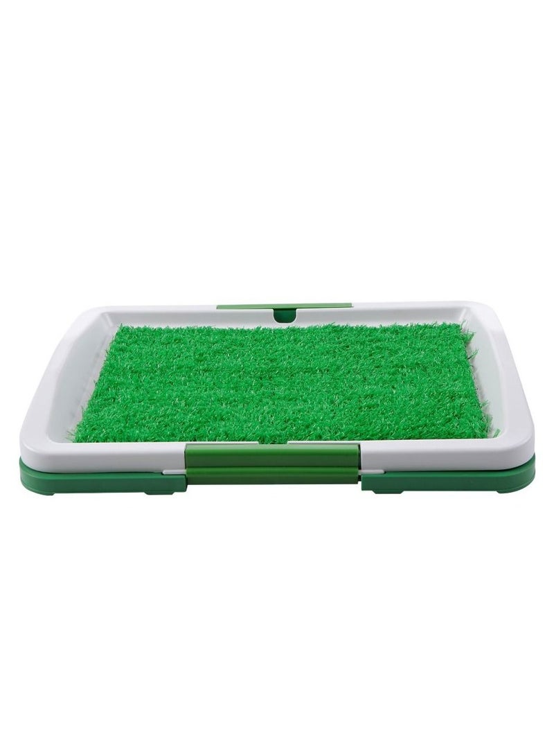 Dog Litter Box Pad Potty Training Synthetic Grass Mesh Tray 3 Layer Pet Toilet for Dogs Indoor Outdoor Use - Image 2