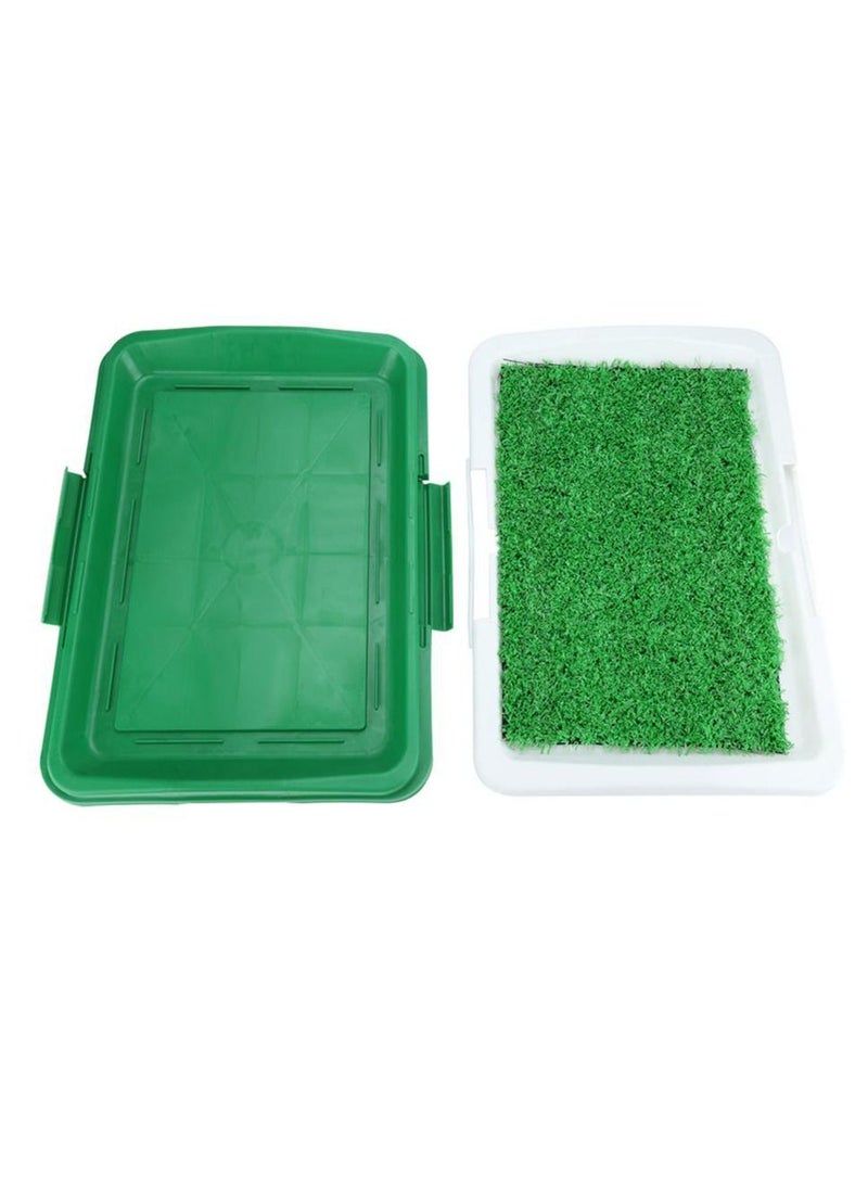 Dog Litter Box Pad Potty Training Synthetic Grass Mesh Tray 3 Layer Pet Toilet for Dogs Indoor Outdoor Use - Image 3