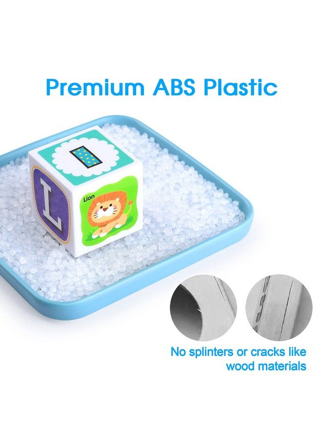 PLAY Abc Building Blocks For Toddlers 1 3 28Pcs Plastic Baby Alphabet Letters Number Stacking Blocks Preschool Learning Educational Montessori Sensory Toys Gifts For Kids Girls Boys - Image 3