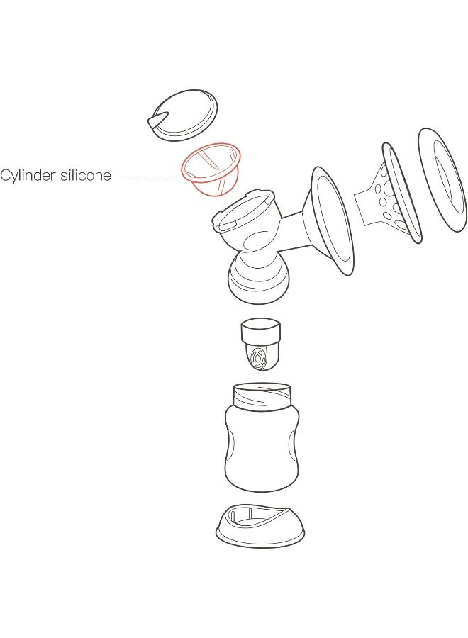 NCVI غشاء بديل NCVI متوافق مع 8782/8780، ملحقات مضخة الثدي، خالي من BPA، 1 قطعة - Image 4