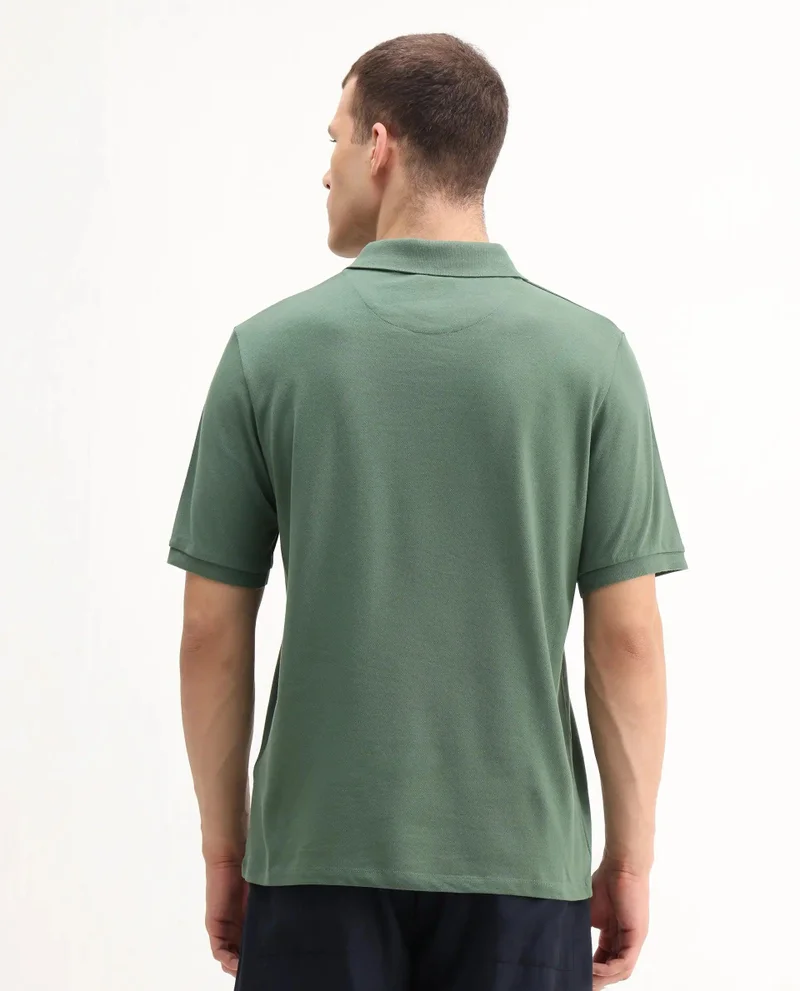 Rare Rabbit Men's Hd Printed Regular Fit Polo