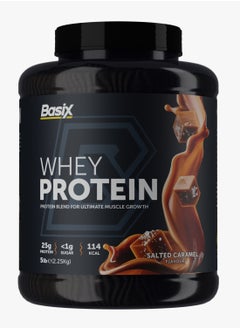 Basix Whey Protein Salted Caramel 5 lb (tub)  - Image 1