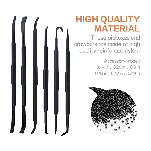 MOGALY 6Piece NonMarring Pick and Prybar Set Door Panel Upholstery Protect Tool for Automotive Audio Equipment - Image 3
