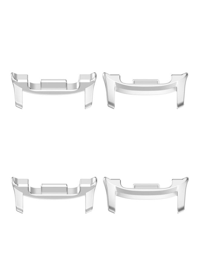 KONAFEI 2Pairs Adapters Compatible with Samsung Galaxy Watch 8/ Clacssic/Ultra 2 Watch Band, Metal Stainless Steel Connection Adapter for Galaxy Watch 8 Band Accessories (Silver-22mm) - Image 1