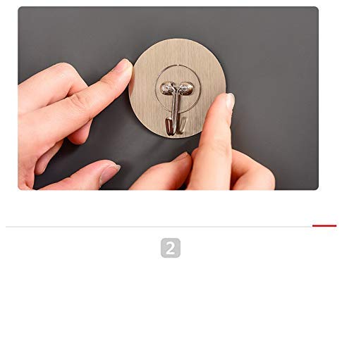 Koyet Magic Sticker Series Self Adhesive Hooks for Wall Holder, Sticky Hooks for Walls Strong, Bathroom Towel Hook, Kitchen Hook for Hanging (2pcs) - Image 5