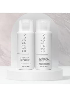 Peter Coppola Peter Coppola a-Keratin Smoothing Shampoo & Conditioner Set - Smooths Thick Coarse Hair - Infused With Argan Oil, Avocado Oil And Hydrolyzed Keratin Transforms Frizz Into Shiny & Healthy Hair (10 oz)  - Image 5