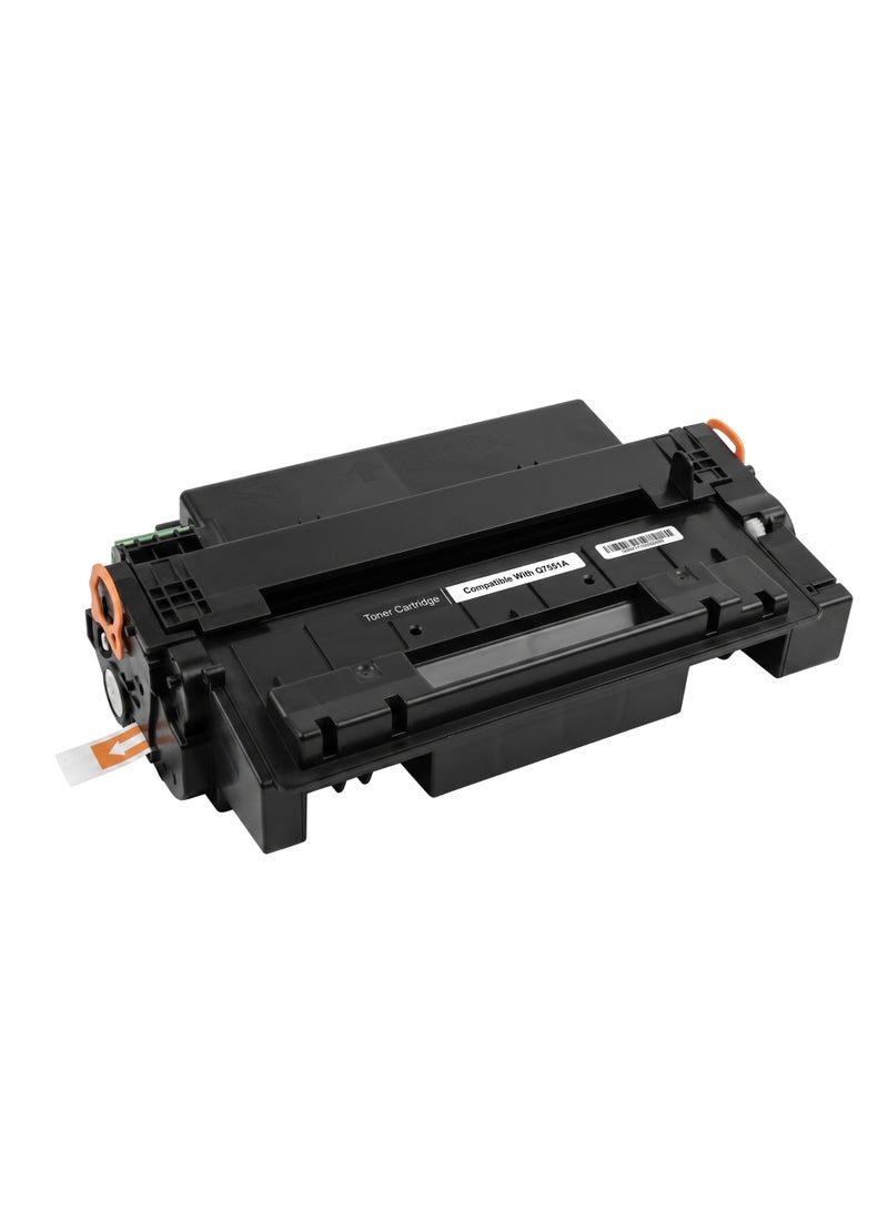 طباعة الذهب Gold Print Premium Toner Cartridge Q7551A Black, Compatible For HP Laserriat P0BQR308SC, R300SK, P5065ON, P5500X. M2037MFP, M3027XMFP, M2023MFP, M3025SB MEP Toner: Refined toner is infinitely close to original toner to achieve high color printing. - Image 3