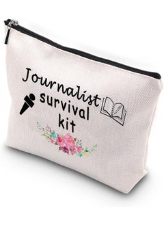 WCGXKO WCGXKO Journalist Survival Kit Zipper Pouch Makeup Bag Court Reporter Graduation Gift Journalism Gift (Journalist Survival) 