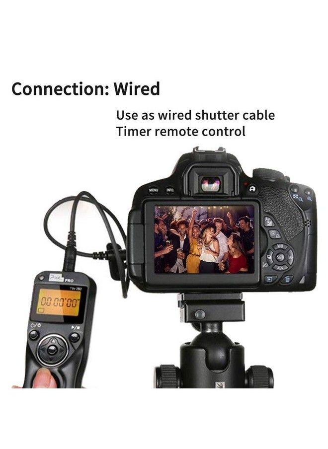 Pixel - Remote Shutter Compatible For Canon Pixel Wireless Shutter Release Timer Remote Control E3 N3 Compatible For Canon Eos 1D 5D Mark Iv 5D 6D 7D Mark R5 R6 50D 40D 30D 20D 10D D60 Rp Xt T7I 500D 90D - Image 1