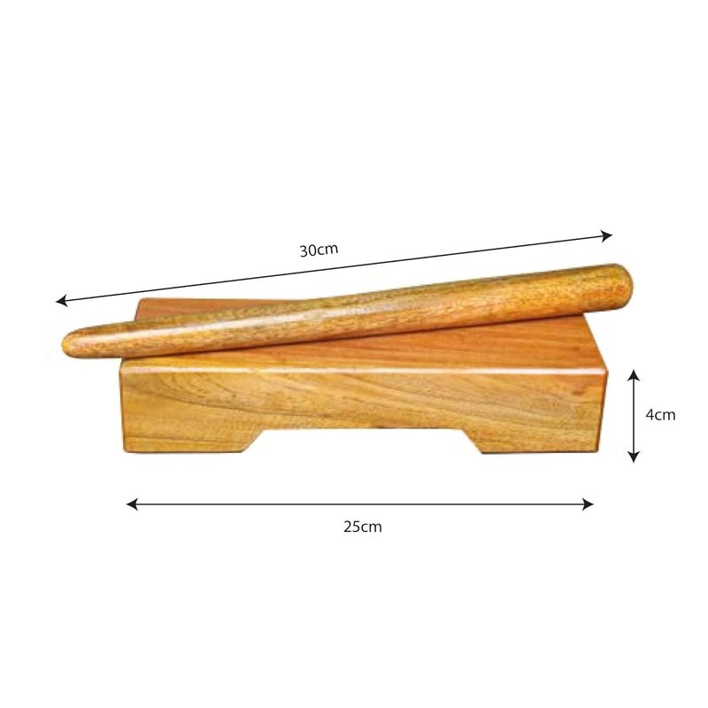 Coolboss Thattu Kazhi, Bharatanatyam Talam Dance Rhythm Instrument, Thatukali, Thattu Mannai, Wooden Stick set, Nattuvangam dance Kattai and Beat Stick, Traditional South Indian dance instrument - Image 3