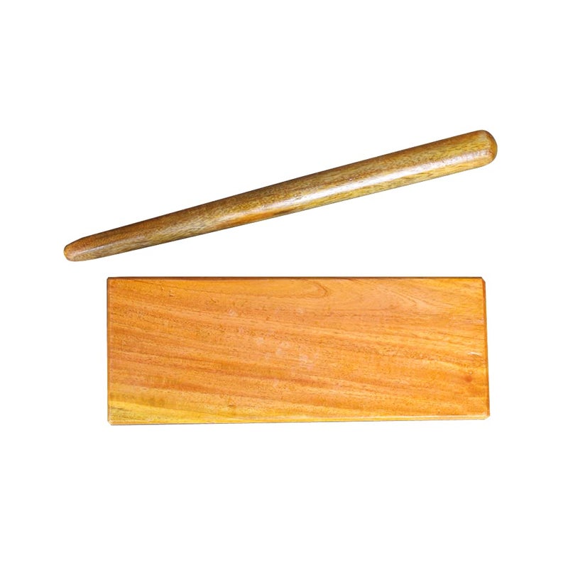 Coolboss Thattu Kazhi, Bharatanatyam Talam Dance Rhythm Instrument, Thatukali, Thattu Mannai, Wooden Stick set, Nattuvangam dance Kattai and Beat Stick, Traditional South Indian dance instrument - Image 1