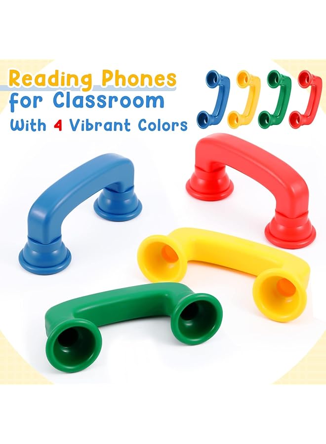 erorex Whisper Phones For Reading Classroom Manipulative Phones Auditory Feedback Phone Speech Therapy Toy Tool Accelerate Reading Fluency Comprehension And Pronunciation For Kids And Adults 4 Pcs - Image 4