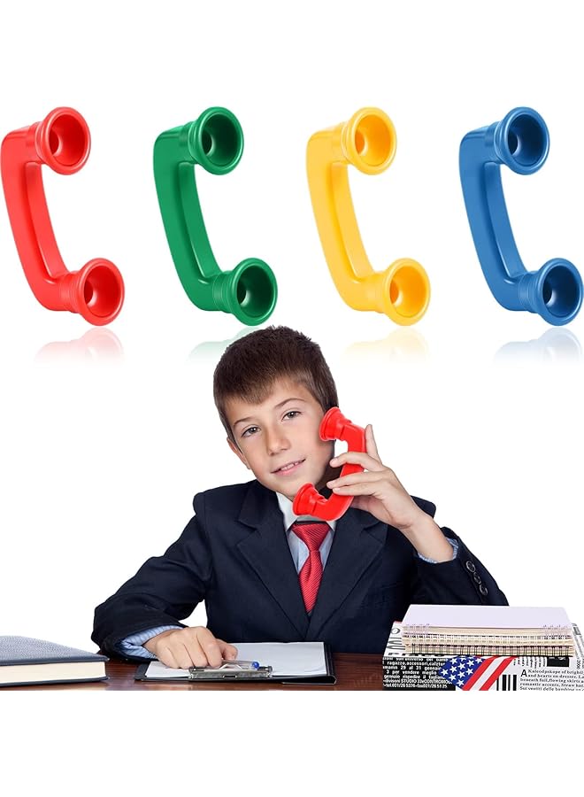 erorex Whisper Phones For Reading Classroom Manipulative Phones Auditory Feedback Phone Speech Therapy Toy Tool Accelerate Reading Fluency Comprehension And Pronunciation For Kids And Adults 4 Pcs - Image 1