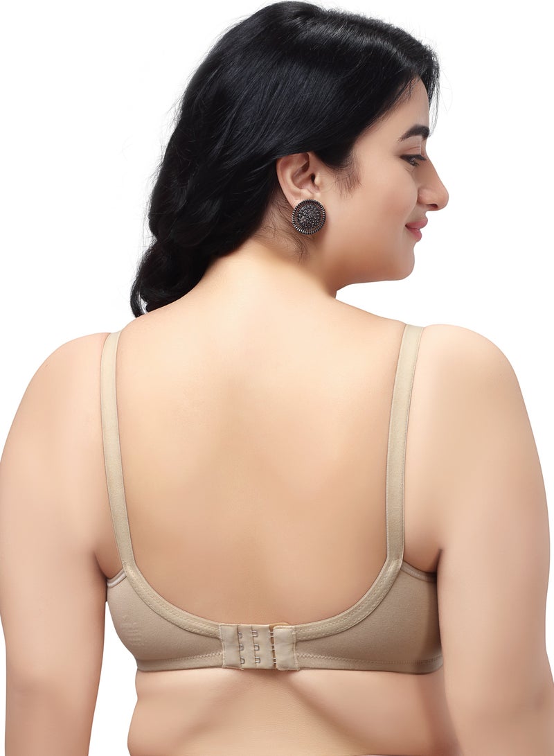 RAJNI Women's Maternity Nursing Bra Soft Stretch Cotton Non-Padded Wirefree Full Coverage Anti-Sag Pack of 2 - Image 4