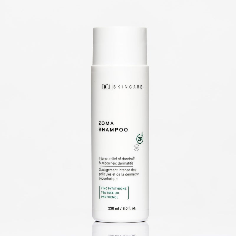 DCL Skincare Zoma Shampoo â€“ Dry Scalp Care with Zinc Pyrithione, Relieves Itching, Flaking, and Dandruff, Seborrheic Dermatitis Treatment, 8 fl oz - Image 1