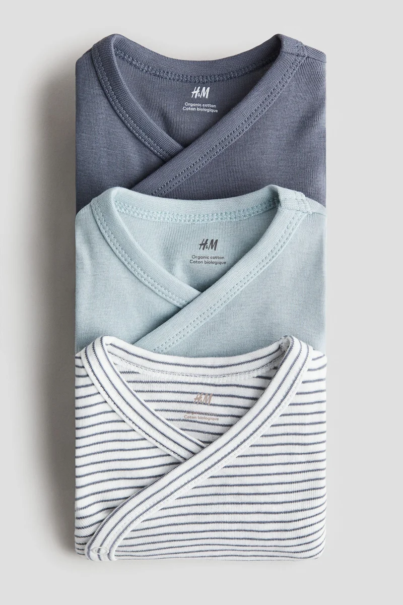 اتش اند ام 3-Pack Wrapover Bodysuits