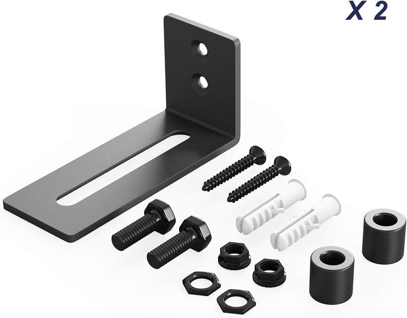 SMARTSTANDARD Sliding Barn Door Bottom Adjustable Floor Guide Roller, Black, Smoothly and Quietly, Easy to Install (2 Rollers) 2PCS - Image 4