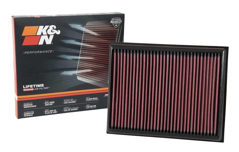 KN HighFlow Original Lifetime Engine Air Filter Increase Power  Accerlation Washable Premium Compatible with 20152024 Nissan Navara NP300 333059