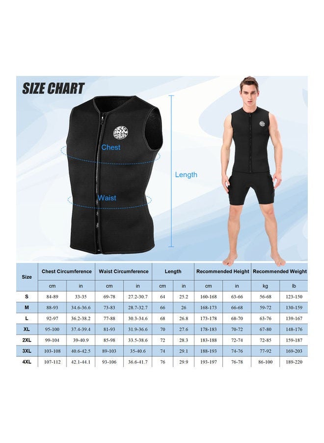 NIBEMINENT Neoprene Wetsuit Top Vest 40.00x3.00x35.00cm  - Image 3