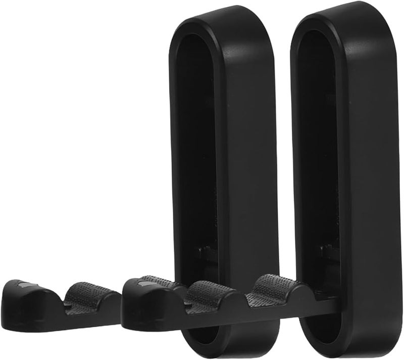 خطافات حائط معدنية سوداء 2 قطعة - خطافات قوية لتوفير المساحة لحمل المعاطف والقبعات والحقائب ومفاتيح سهلة التركيب - Image 2