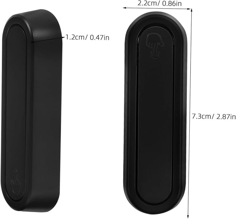 خطافات حائط معدنية سوداء 2 قطعة - خطافات قوية لتوفير المساحة لحمل المعاطف والقبعات والحقائب ومفاتيح سهلة التركيب - Image 3