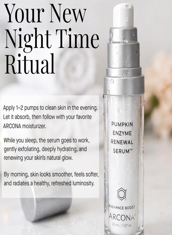 ARCONA Pumpkin Enzyme Glow Serum – Transforms Dull Skin Overnight with Plant-Based AHAs & Natural Retinol | Reveals a Brighter, Smoother Complexion | Gentle Retinol Serum for Face, 1.17 fl oz - Image 5
