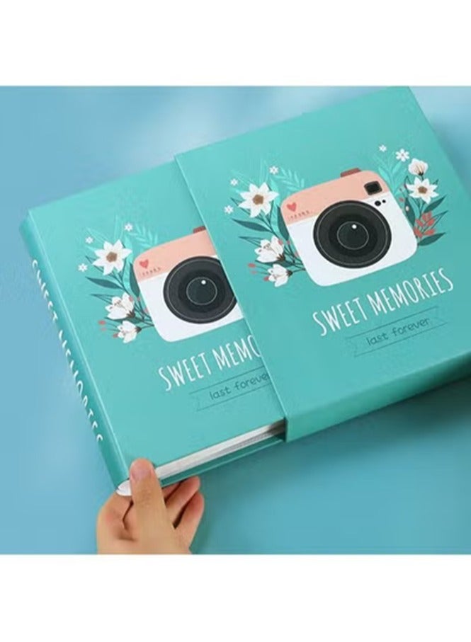 200 Pockets Foil Stamping Photo Album for 6 Inches Photos Portable Photo Album for Family Wedding Boys Girls Gift Souvenir Album - Image 2