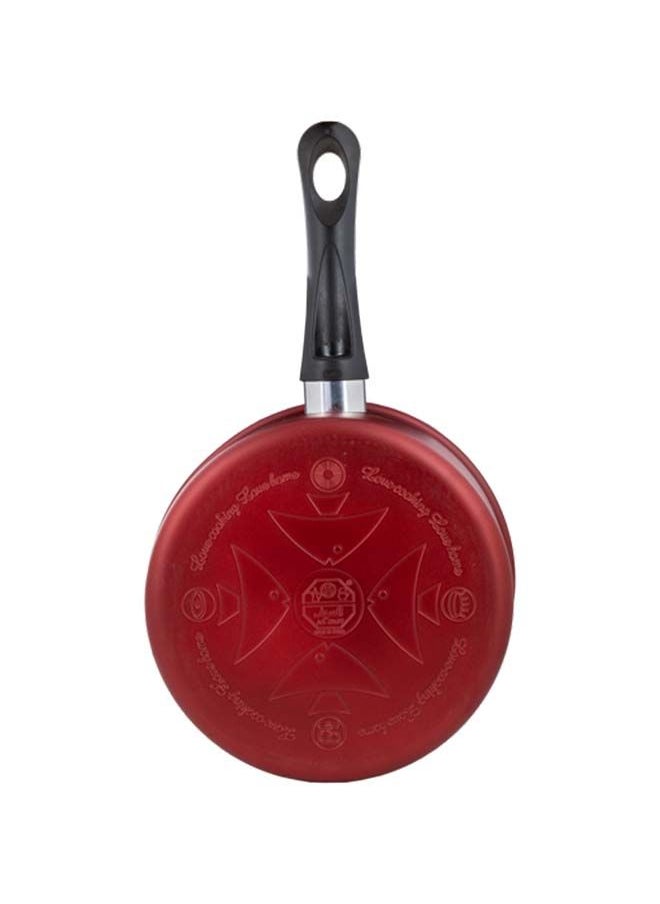 Alsaif Vetro Sauce Pan Non Stick (Coating Interior) 18Cm  Wine Red K797010/18  - Image 4