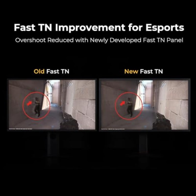 شاشة ألعاب ZOWIE XL2540X+ 24.1 280 هرتز للرياضات الإلكترونية، 1080 بكسل، إعداد TN سريع جديد، إعداد XL للمشاركة، تعديل الارتفاع مدعوم بتصميم محمل من الدرجة الصناعية، مفتاح S، غطاء حماية - Image 4