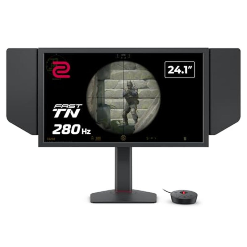 شاشة ألعاب ZOWIE XL2540X+ 24.1 280 هرتز للرياضات الإلكترونية، 1080 بكسل، إعداد TN سريع جديد، إعداد XL للمشاركة، تعديل الارتفاع مدعوم بتصميم محمل من الدرجة الصناعية، مفتاح S، غطاء حماية - Image 1