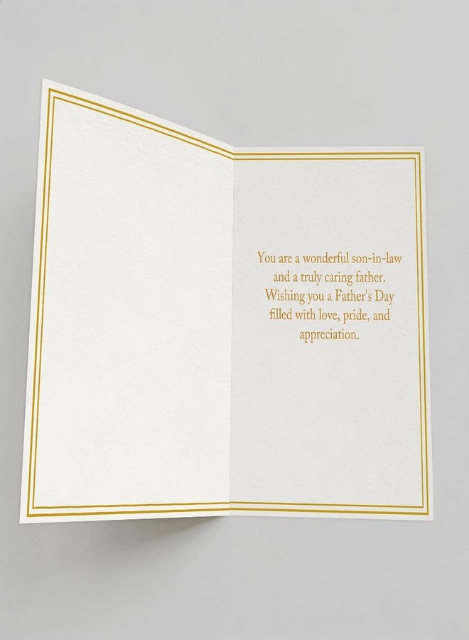 ATTLVV Fathers Day Card for Son in Law, Fathers Day Gift for Son in Law, Printed Inside, with Kraft Envelope and Gold Seal Sticker - Image 2