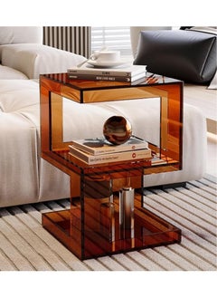 Acrylic Side Table, Acrylic Nightstand with Storage Slots, Acrylic End Table for Living Room, for Living Room Bedroom Balcony Patio - pzsku/Z9A2EF8DF7E8B0A346F89Z/45/_/1719900045/eddda4b4-2915-4a97-a33a-9d6ed31f2a14