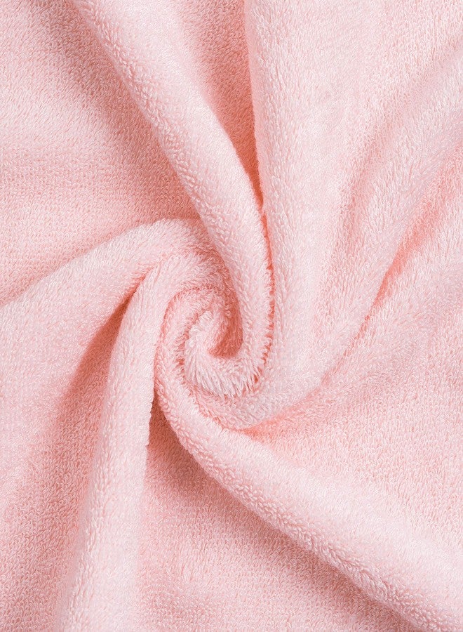 Mother Earth Mother-Earth 6-Pack Bath Washcloths 12"x12" - Soft and Absorbent Face Towels, Quick-Drying Wash Cloths for Sensitive Skin, Premium Quality for Daily Use (Pink Cotton) - Image 2