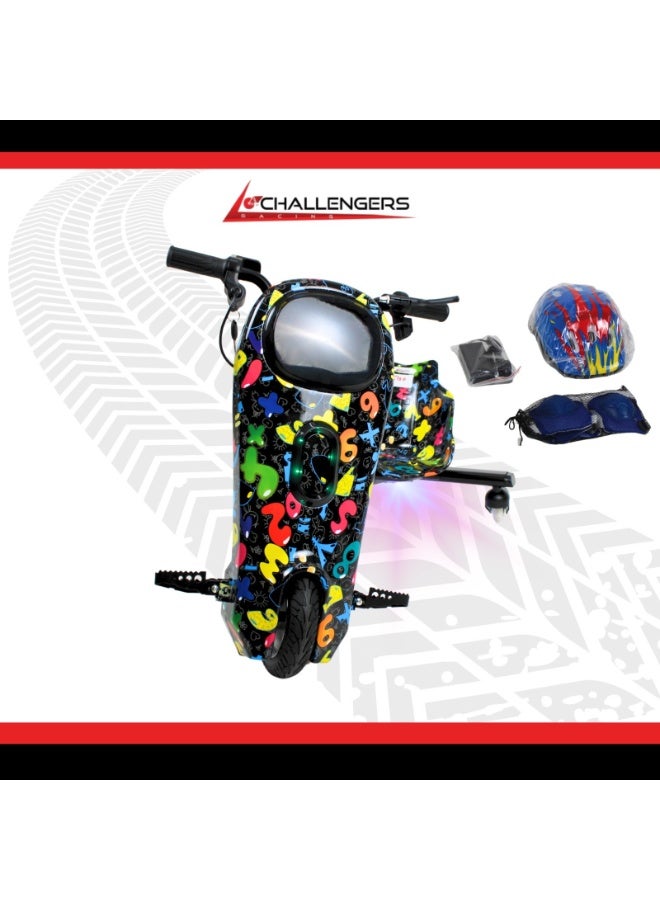 Challenger 36V big Drift Scooter with Helmet and Protective Gear - Image 1