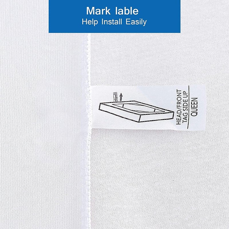 Coldwind Box Spring Cover Twin Size Bed Skirt Wrap 4 Side of The Mattress, Stretch & Snug Fit, Ultra Soft, Wrinkle Free, Replacing Bed Skirts for Hotel and Home, White - Image 5