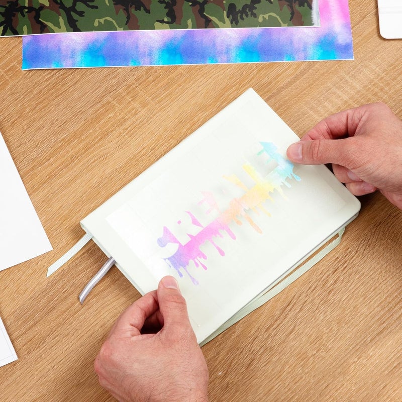 SISER سير سيسر إيزي بي إس في أنماط 118 × 3 قدم لفة فينيل حرفي ذاتي اللصق دائم كامو أخضر - Image 4