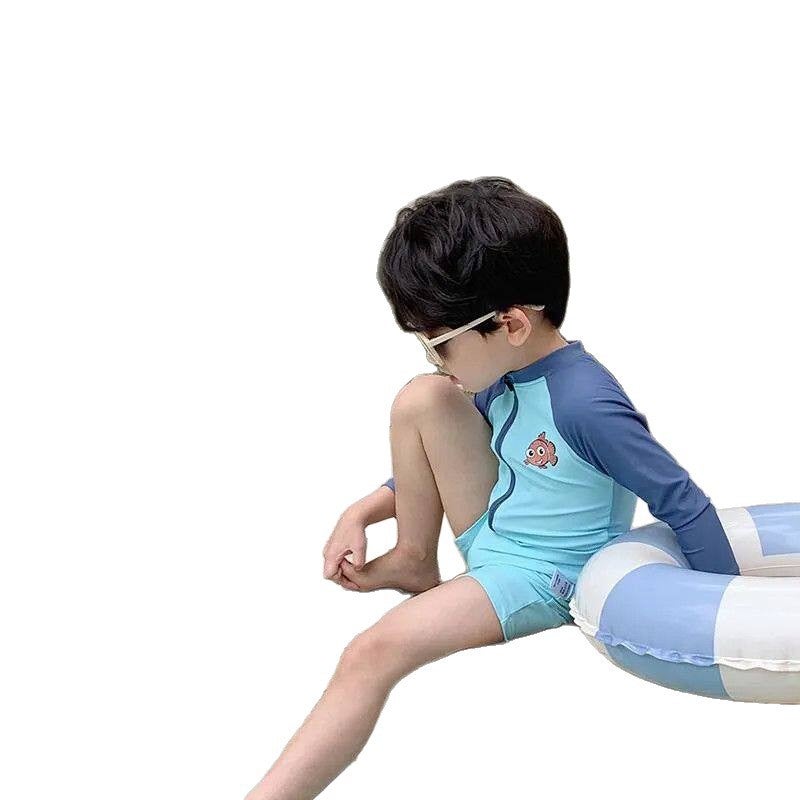 Kids UV Protection Long Sleeve One-Piece Swimsuit - Image 5