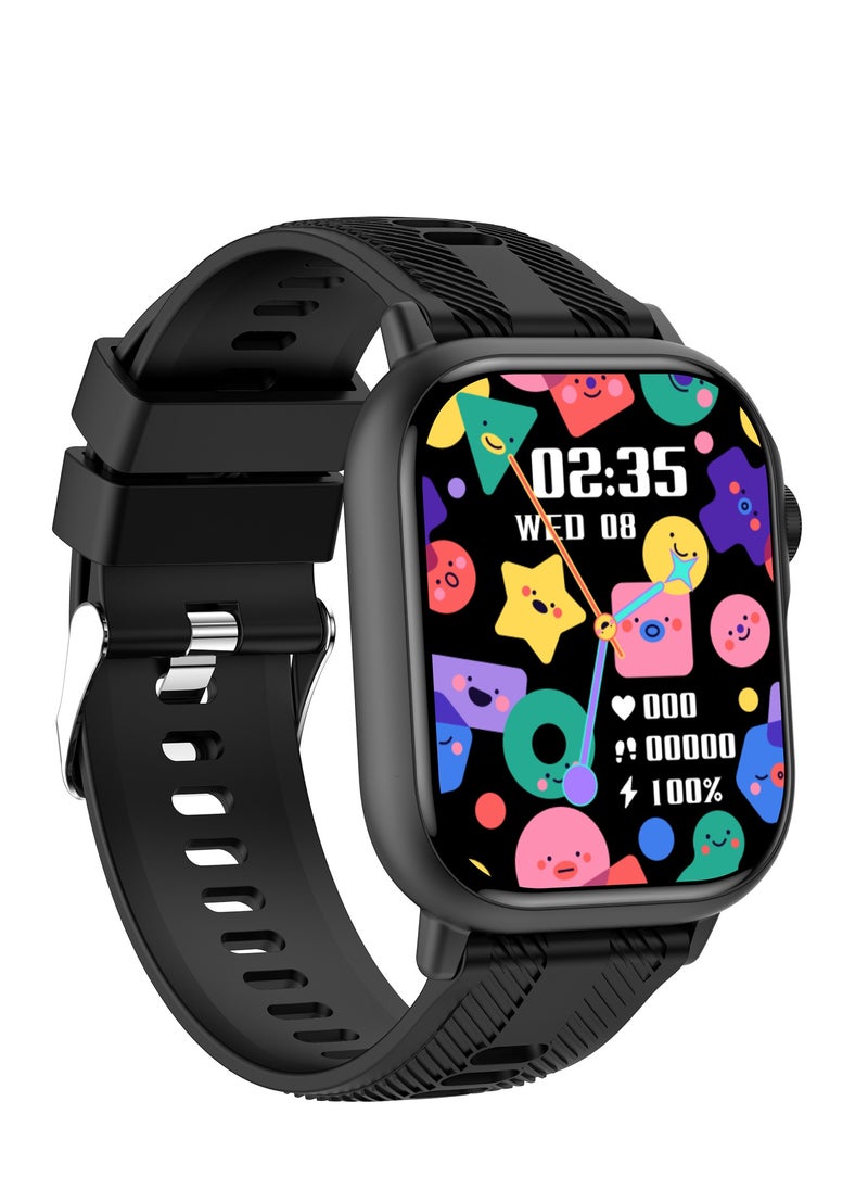 HW B05 smartwatch, AMOLED always displays Bluetooth call waterproof fitness watch, compatible with Android and iOS black  - Image 3