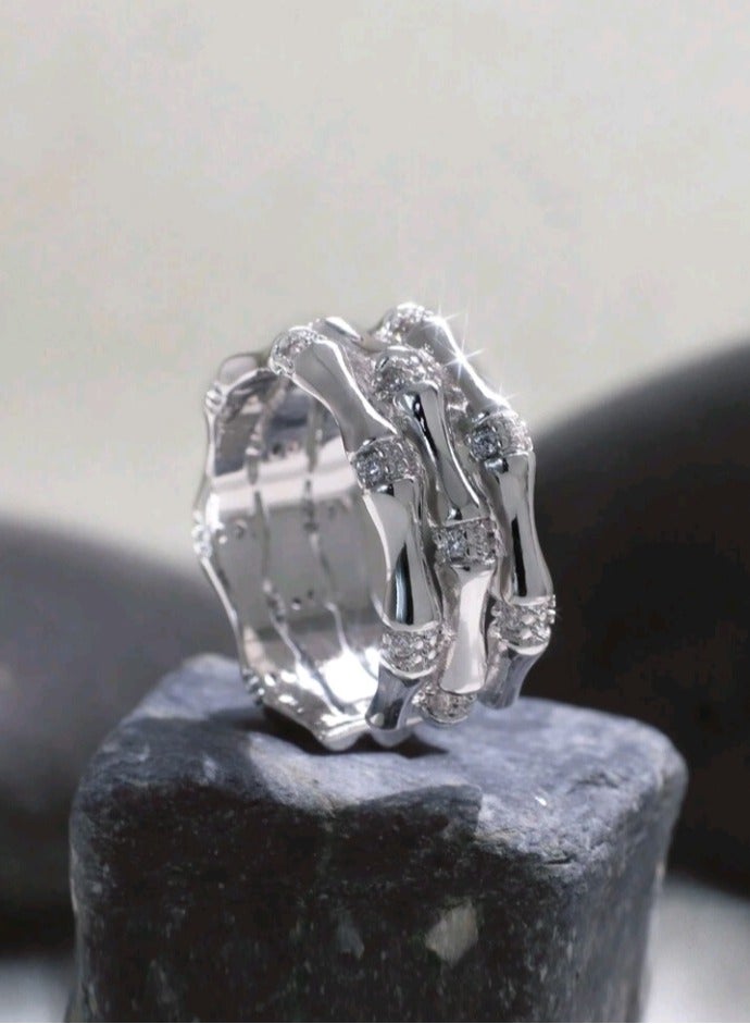 Attractives Trendy Silver Plated Ring For Women One Size - Image 1