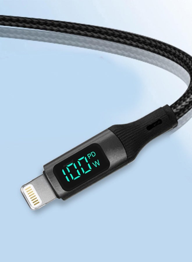 2Packs USB-C to Lightning Magnetic Charging Cable with Display (1M) - Smart PD Fast Charge, Real-Time Power Monitoring, Detachable Design - Image 3