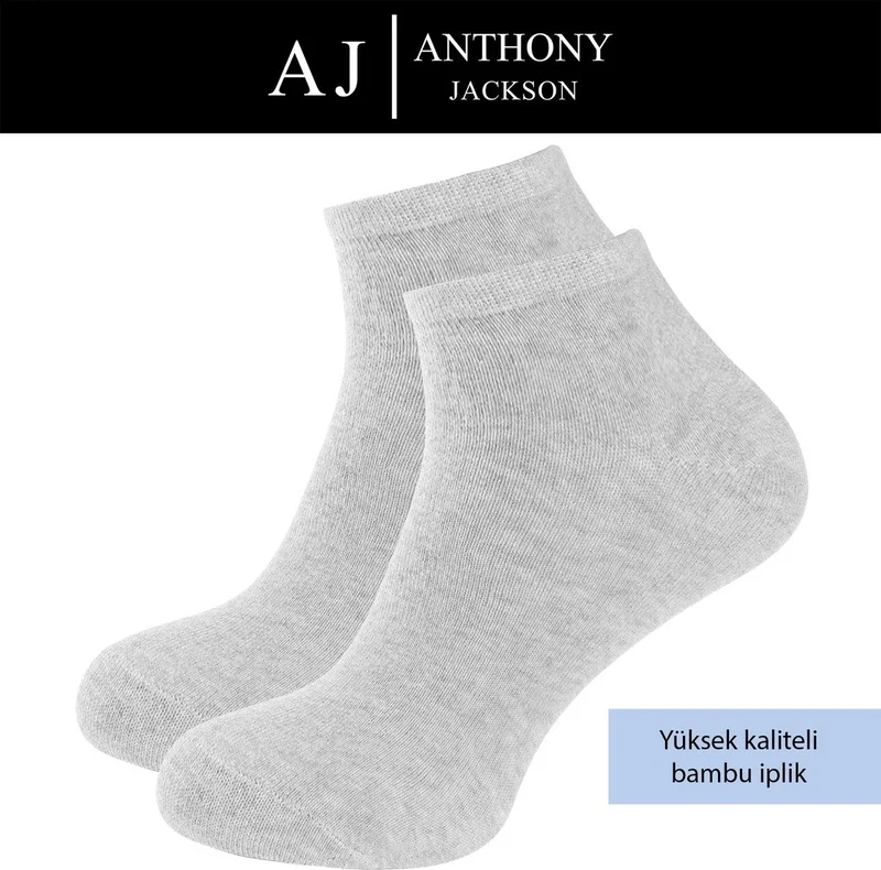 أنتوني جاكسون 10 Pairs Boxed Bamboo Premium Men-Women Ankle Length Short Sports Running and Walking Socks
