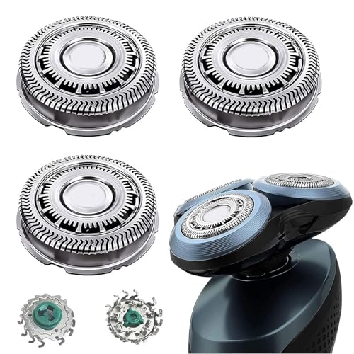 Gleway SH60 Replacement Head Blades Series 6000 Compatible with Philips 6000 Series Electric Shaver Razors Replacement Blades for Series 6000 Shaver Cleaning Brush for S6880/81 S6810/82 S6850/85 - Image 1