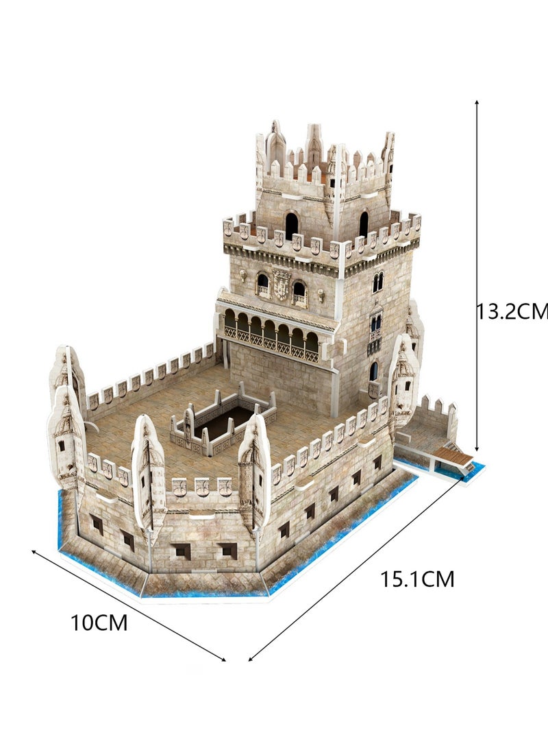 World Famous Building Puzzle Belem Tower Children's Toy - Image 2