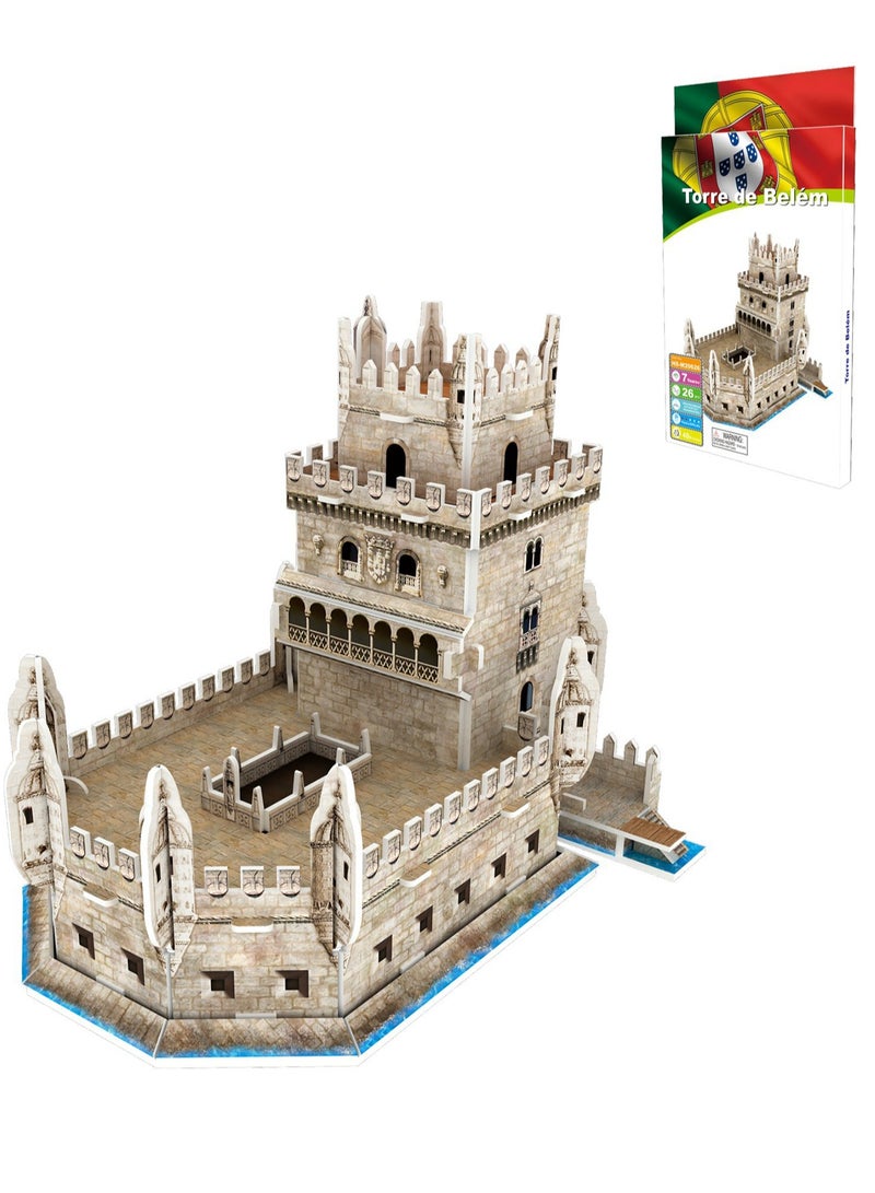 World Famous Building Puzzle Belem Tower Children's Toy - Image 1