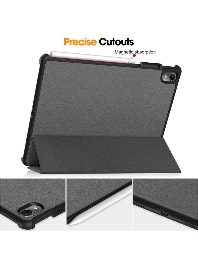 Huawei Matepad Air 11.5 inch Case, Tri-Fold Smart Tablet Case, Multi- Viewing Angles Stand Hard Shell Folio Case Cover with Auto Wake Sleep for Huawei Matepad Air 2023 Grey - Image 4