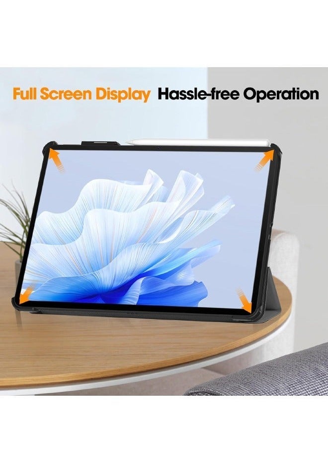 Huawei Matepad Air 11.5 inch Case, Tri-Fold Smart Tablet Case, Multi- Viewing Angles Stand Hard Shell Folio Case Cover with Auto Wake Sleep for Huawei Matepad Air 2023 Grey - Image 3